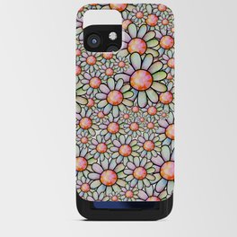 Doodle Daisy Flower Pattern 01 iPhone Card Case