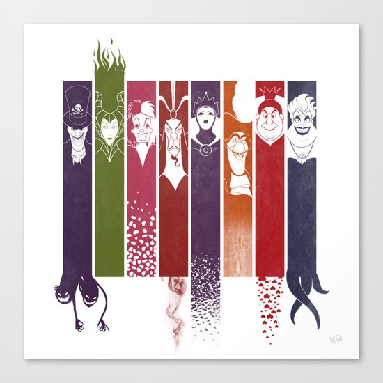 Disney Villains Canvas Print