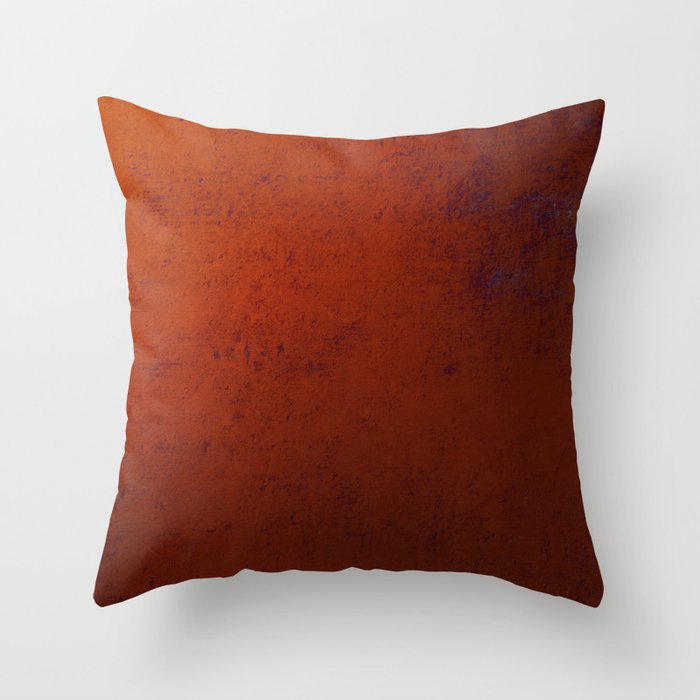 Textured Bronze - Abstract painting Throw Pillow