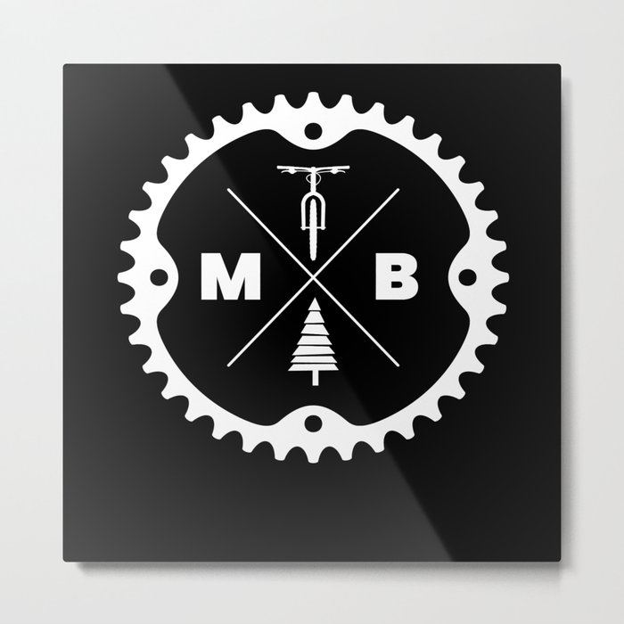 Mountain Bike Bicycle Biker Metal Print