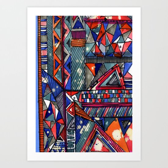 Tribal Texture Art Print