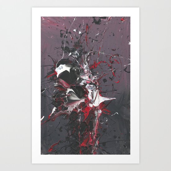 Death of a penguin Art Print