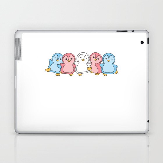 Transgender Flag Pride Lgbtq Cute Penguin Laptop & iPad Skin