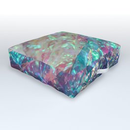 Prismatic Iridescent Cellophane VII Outdoor Floor Cushion