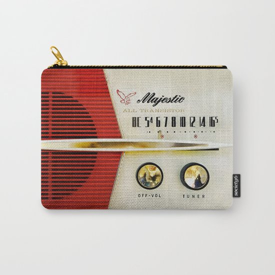 Classic Old Vintage Retro Majestic radio iPhone 4 4s 5 5c 6, ipad, pillow case, tshirt and mugs Carry-All Pouch