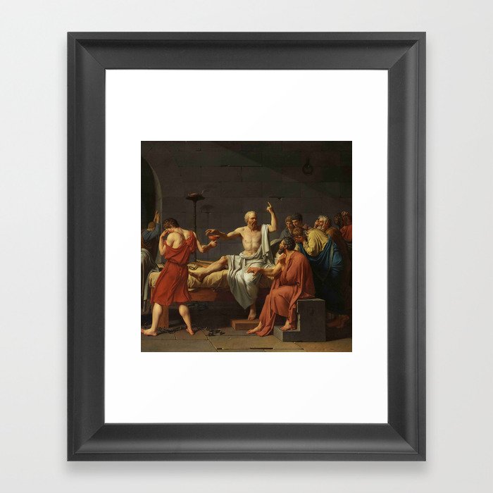 David, The death of Socrates Framed Art Print