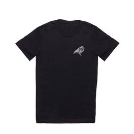 Goldcrest (Regulus regulus) - grey T Shirt | Zoology, Illustration, Scientific, Bird, Cool, Golrdcrest, Art, Grey, Regulus, Ink 