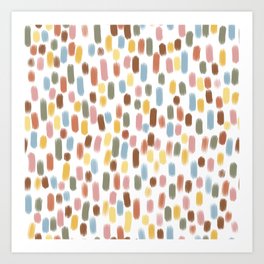Bohemian Candyshop - Rainbow Candy Pattern Art Print