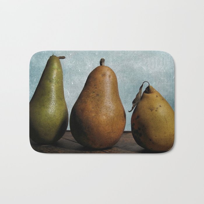 Three Pears - Still Life Bath Mat