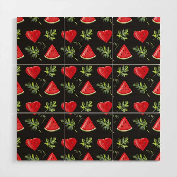 Mama's Watermelon Wood Wall Art