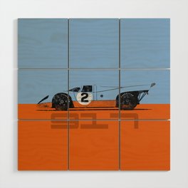 Vintage Le Mans race car livery design - 917 Wood Wall Art