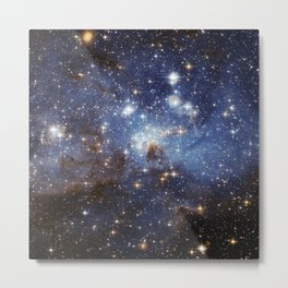 LH 95 stellar nursery in the Large Magellanic Cloud (NASA/ESA Hubble Space Telescope) Metal Print | Photo, Cosmic, Magellan, Space, Cosmos, Astronomy, Nursery, Stellar, Stars 