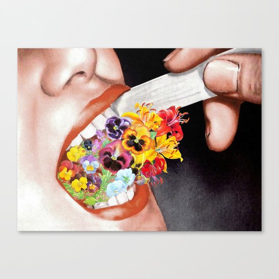 Gardens Flower in her Blooming Breath Canvas Print