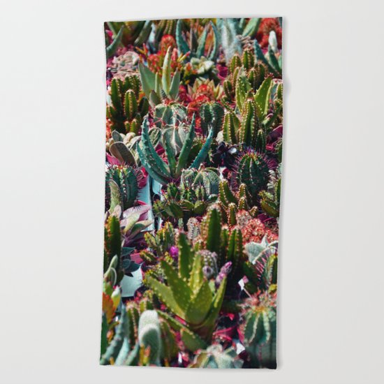 Cactus Garden Beach Towel