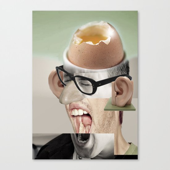 "a yawn is a silent shout" Canvas Print