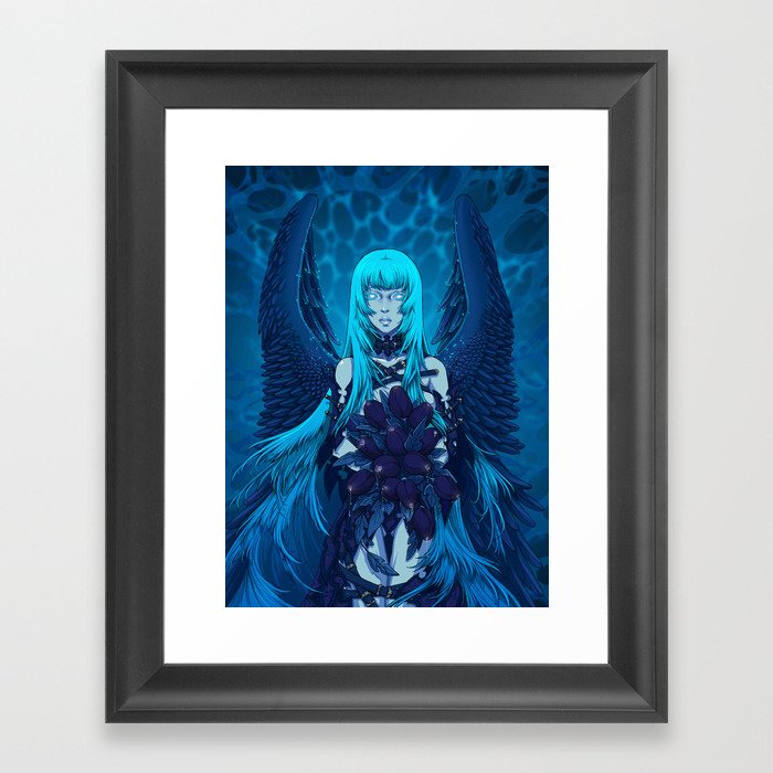 Angel Blues Framed Art Print