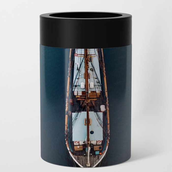 Sailing Ship in the Ocean Can Cooler