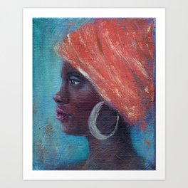 Noble Strength African Woman Art Print