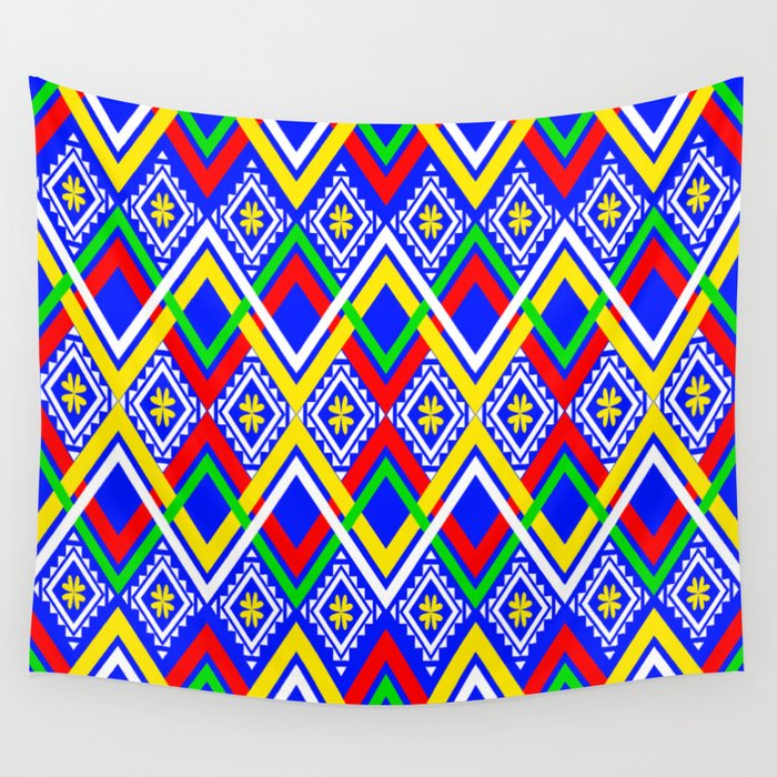 Colorful Ethnic Pattern Wall Tapestry