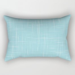 Blue criss cross line pattern Rectangular Pillow