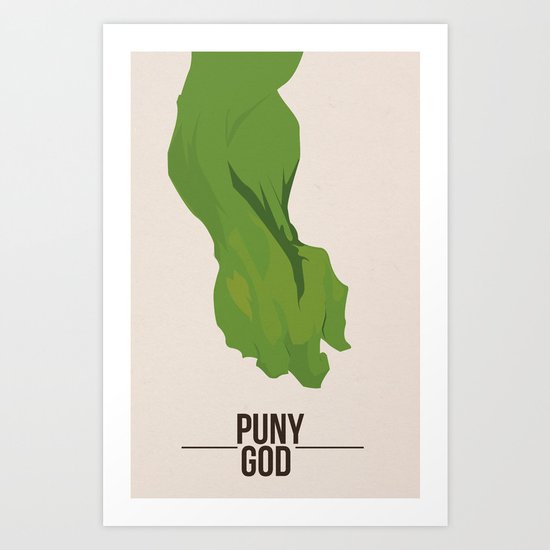 The Hulk - Puny God - Art Print