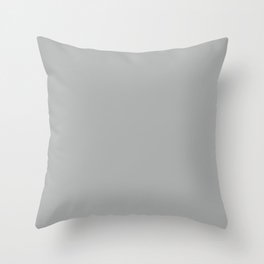 FRENCH GREY Neutral solid color  Throw Pillow