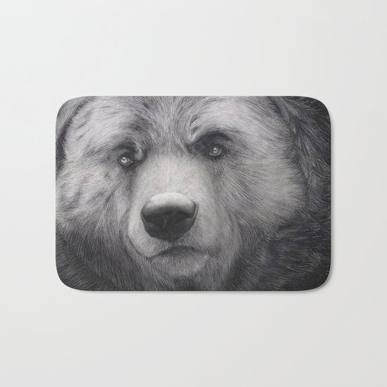 Bear Charcoal Bath Mat