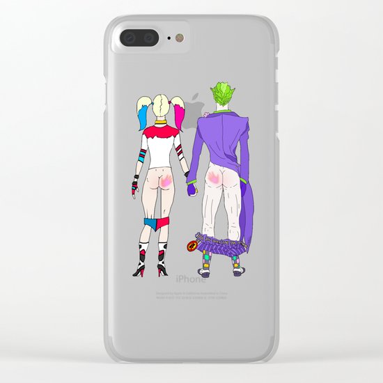 LOVE is no BUTT Joke Clear iPhone Case