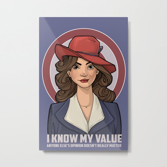 I Know My Value Metal Print
