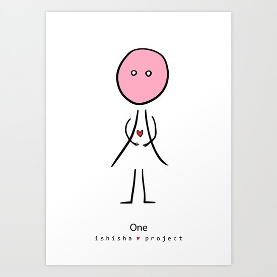 One by ISHISHA PROJECT Art Print