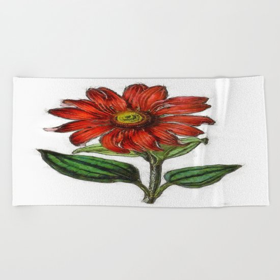 Coneflower Beach Towel