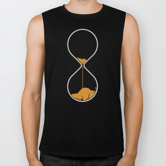 giraffe hourglass Biker Tank