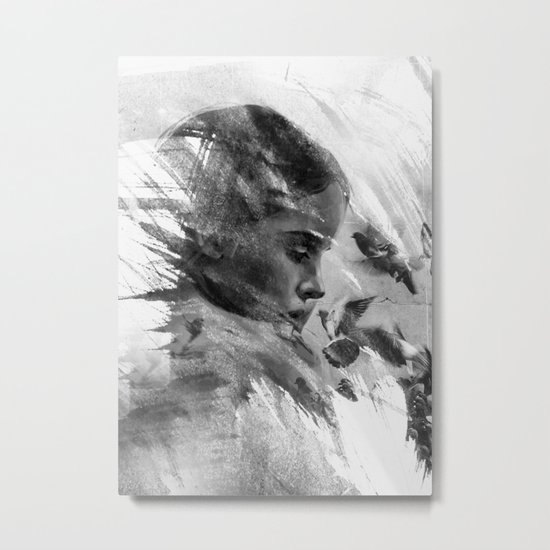 Women and Birds Metal Print
