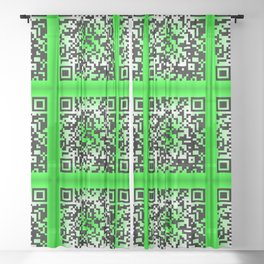 QR Code® Daily Affirmations: I AM PROSPEROUS ... Sheer Curtain