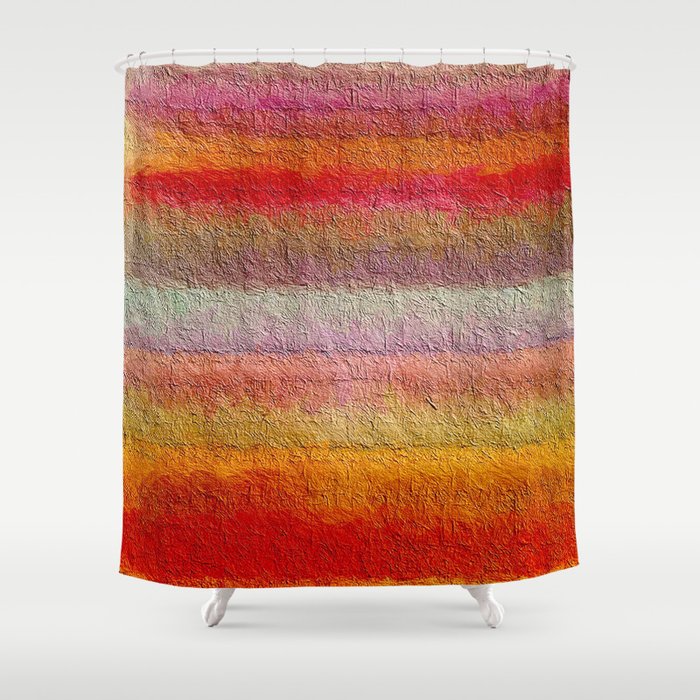 Abstract Stripes 1819 Shower Curtain