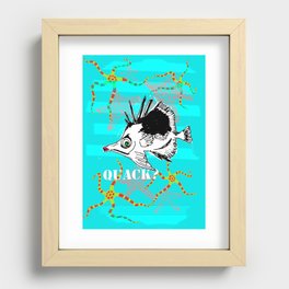 im a fish? Recessed Framed Print
