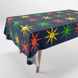 Bright & Bold Modern Sun Shine Star Pattern Tablecloth