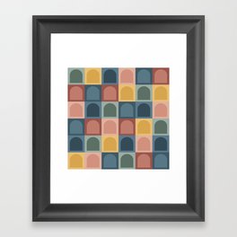 Checkered Arch Pattern I Framed Art Print