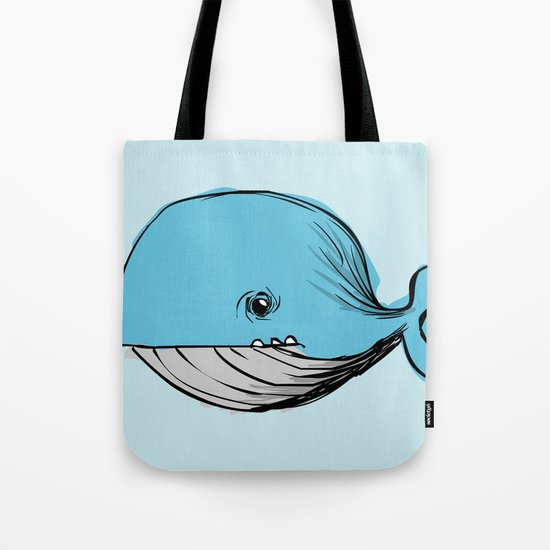 blue whale Tote Bag