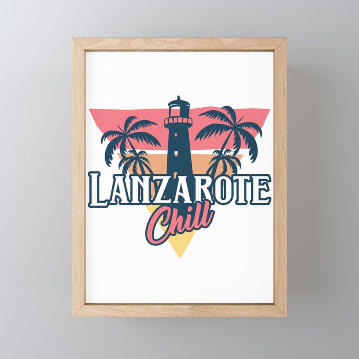 Lanzarote chill Framed Mini Art Print