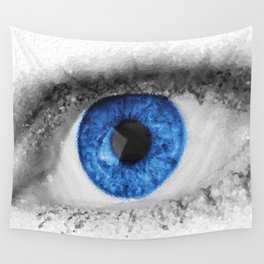 The Big Blue Eye Wall Tapestry