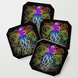Octopus Psychedelic Luminescence Coaster