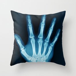 Hand X-Ray Throw Pillow