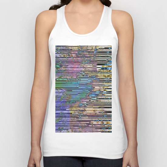 tree barcode stripes Unisex Tank Top