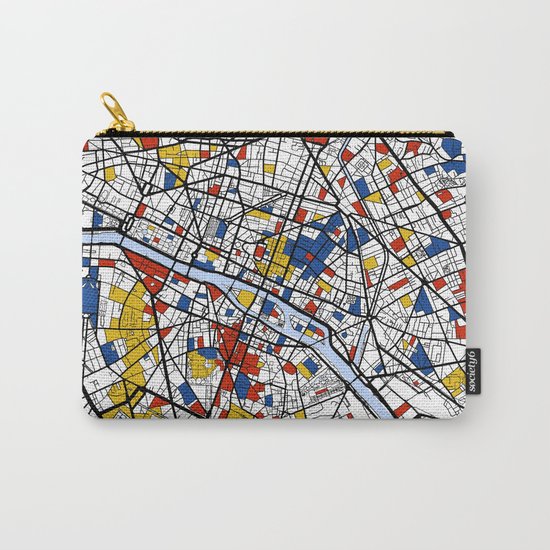 Paris Mondrian Carry-All Pouch
