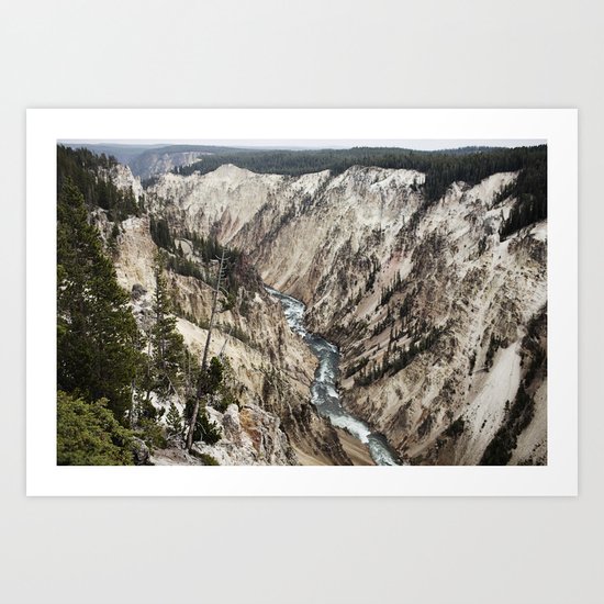 YELLOWSTONE CANYON Art Print