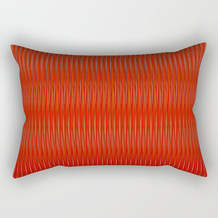 Red stripes Rectangular Pillow