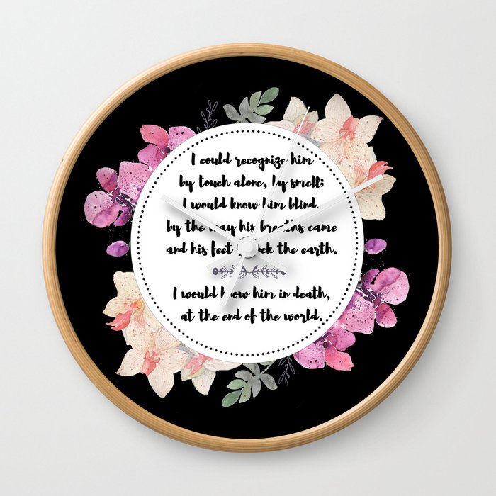The Song of Achilles Wall Clock