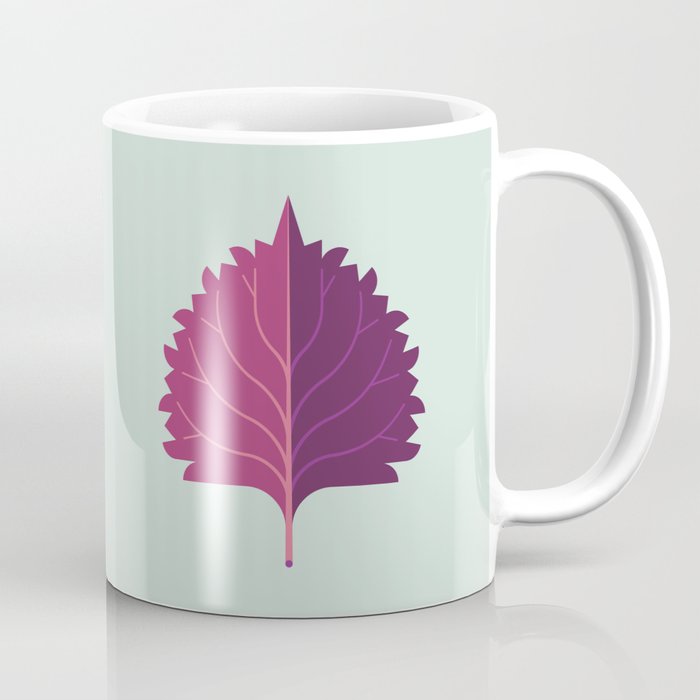 Shiso Leaf Red Purple Coffee Mug