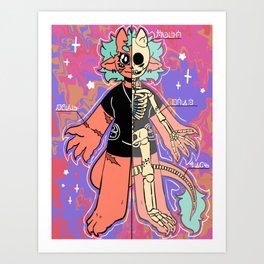Alien Anatomy Art Print